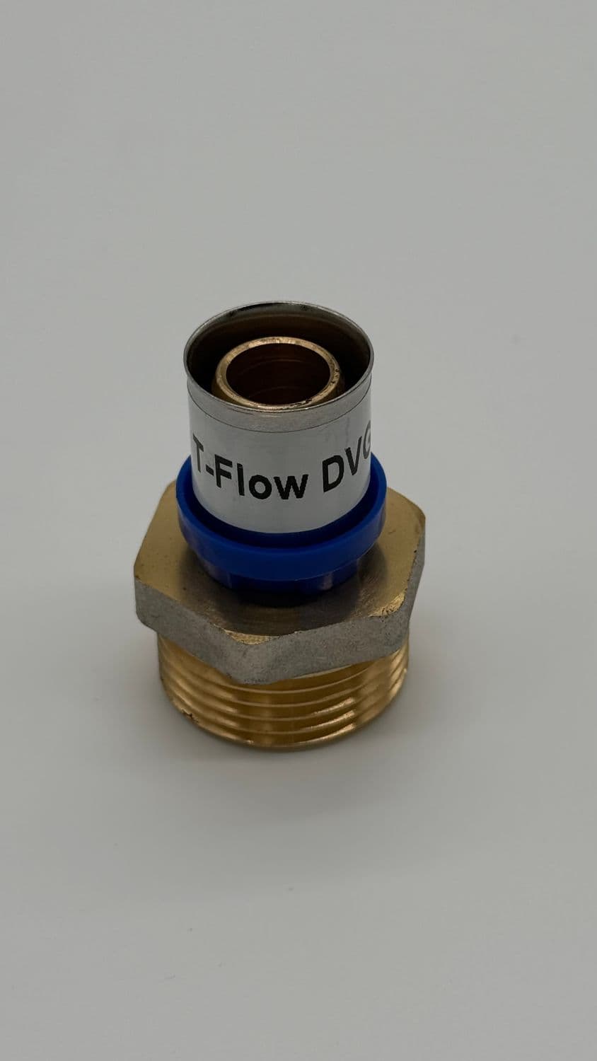 T-Flow - Übergangsnippel 20 x 1 Zoll AG