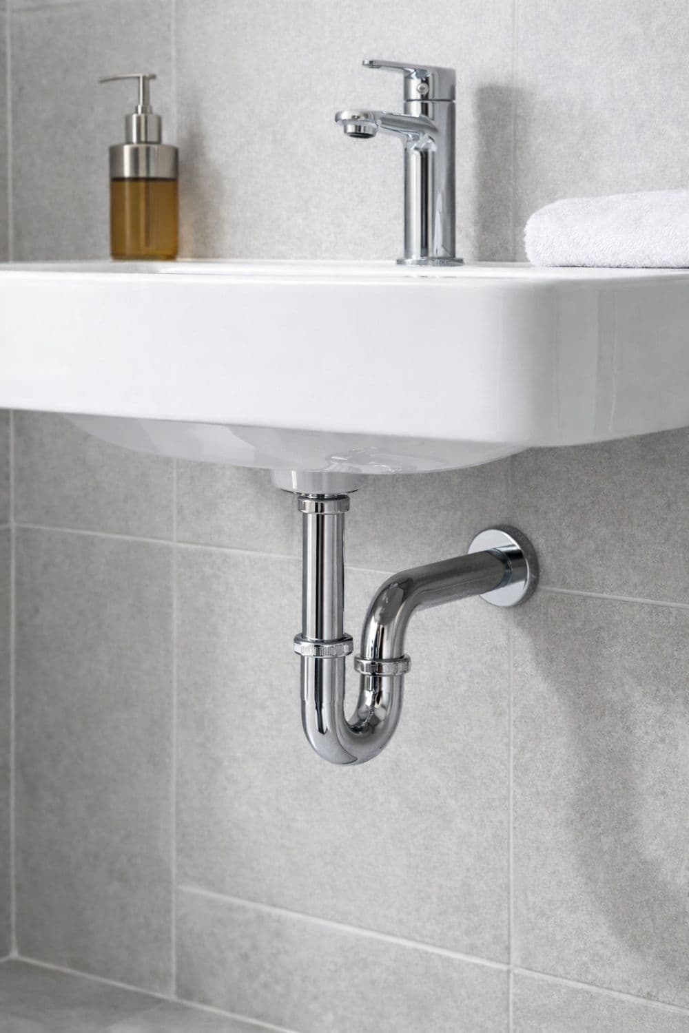 Röhrensiphon 1 1/4 universal für Waschbecken – zuverlässiger Siphon für Bad und Gäste-WC